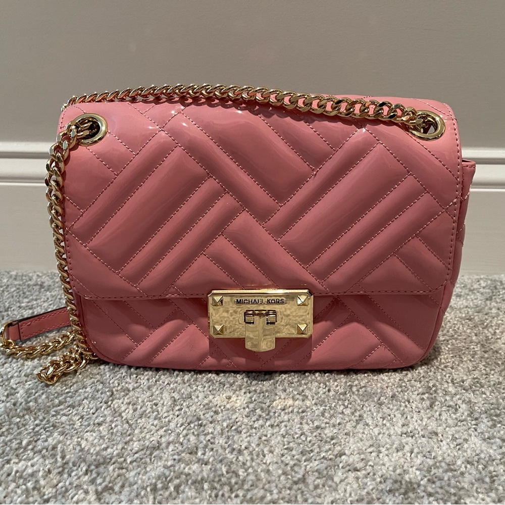 MICHAEL KORS PEYTON MEDIUM CONVERTIBLE SHOULDER FLAP BAG